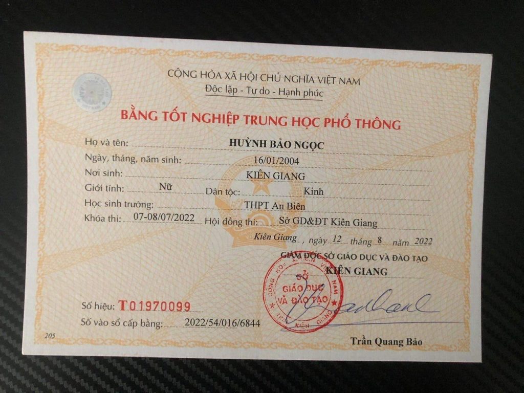 Thông Tin Làm Bằng Cấp 3 Tại Hà Nội