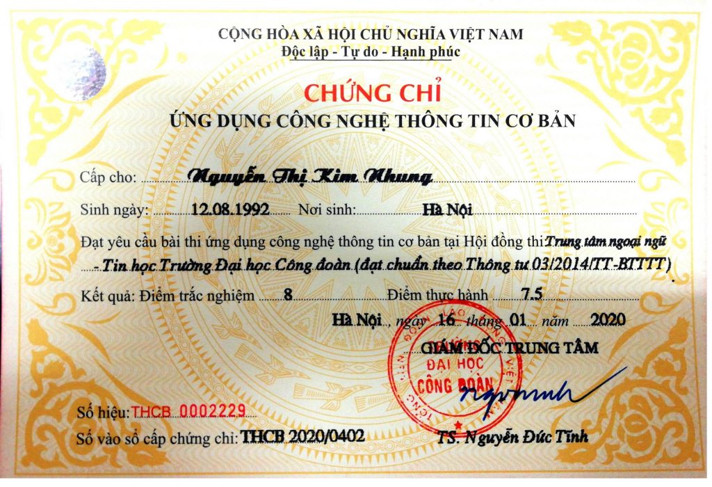 Làm Chứng Chỉ Tin Học Cơ Bản - Lấy Nhanh, Đúng Chuẩn TPHCM Làm Chứng Chỉ Tin Học Cơ Bản - Lấy Nhanh, Đúng Chuẩn TPHCM