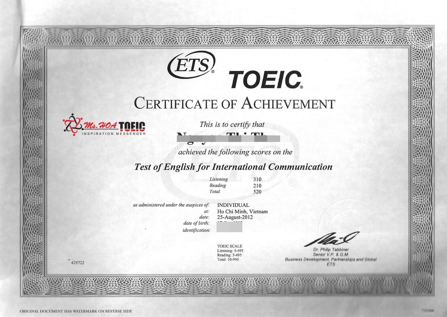 LÀM CHỨNG CHỈ TOEIC thật – giá bao nhiêu, làm ở đâu?