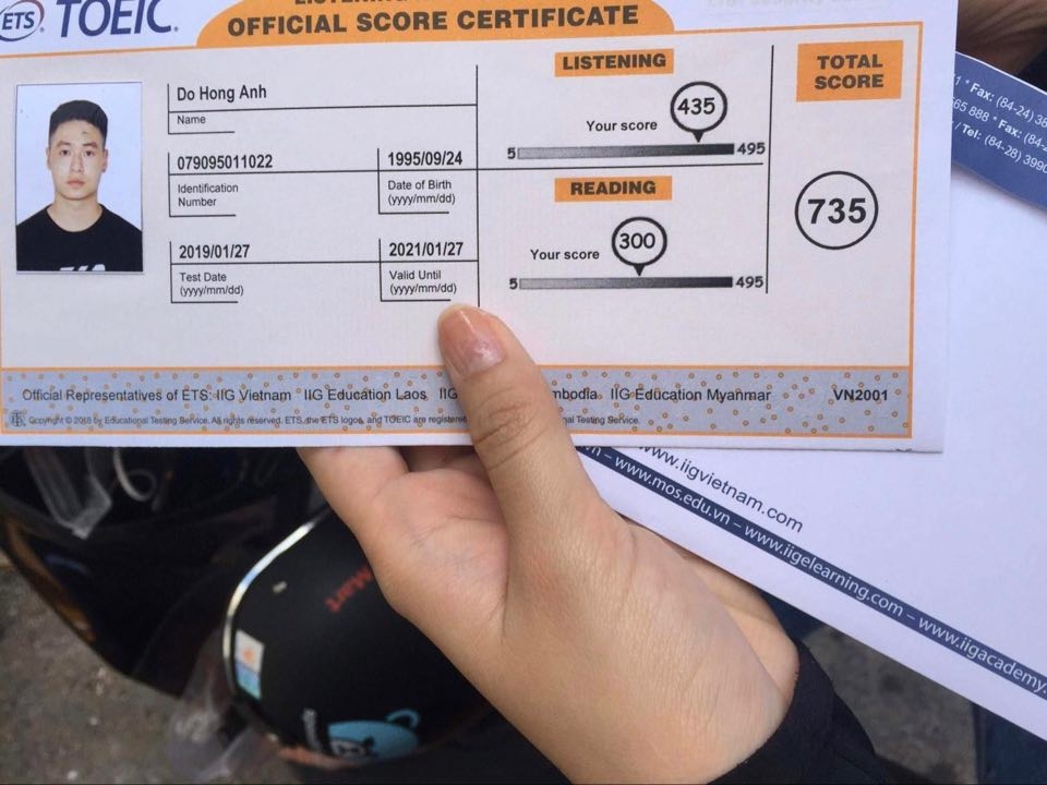 LÀM CHỨNG CHỈ TOEIC thật – giá bao nhiêu, làm ở đâu?