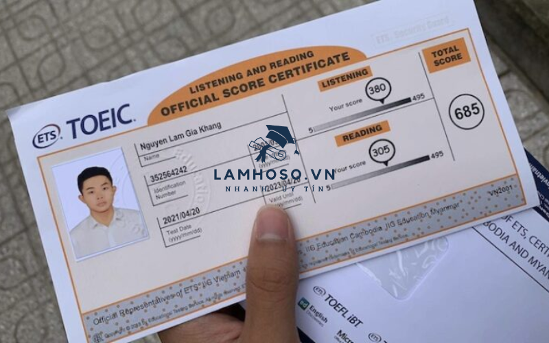 LÀM CHỨNG CHỈ TOEIC thật – giá bao nhiêu, làm ở đâu?